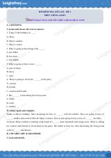 Đề thi giữa kì 1 Tiếng Anh 5 - Đề số 3